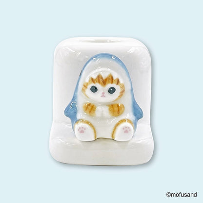 mofusand 牙刷架單張圖（鯊魚貓)