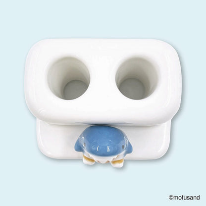 mofusand 牙刷架雙座（鯊魚貓)