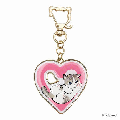 mofusand Mofumofu Store Initial Key Holder Heart