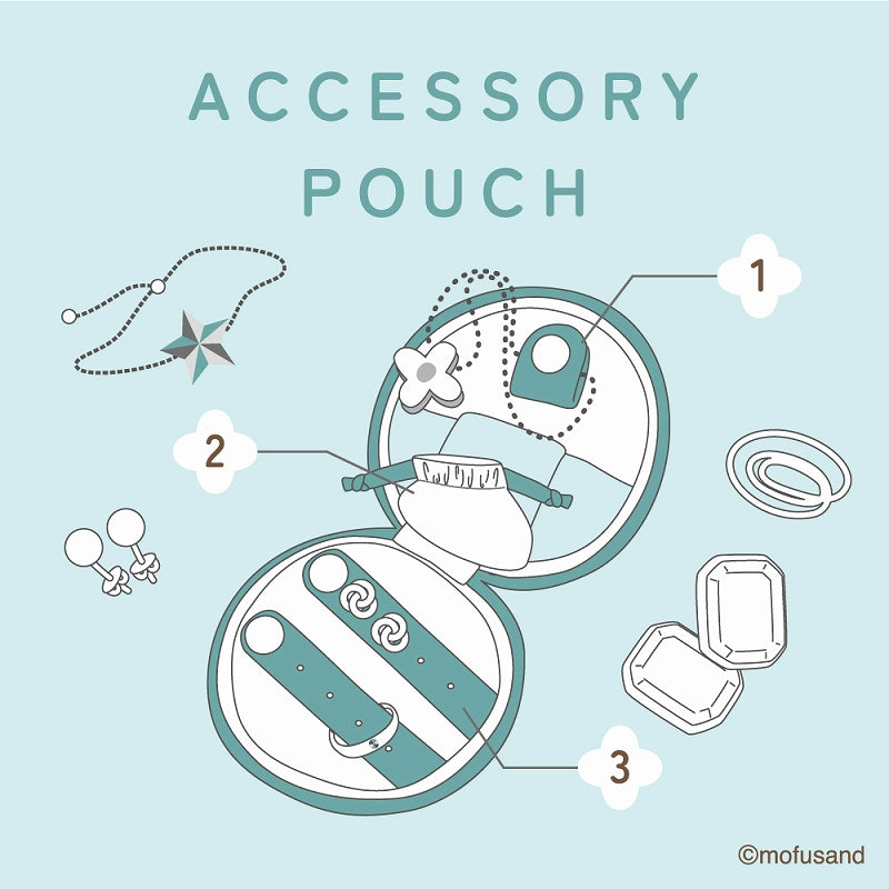 mofusand Accessory Pouch Race x Embroidery BL