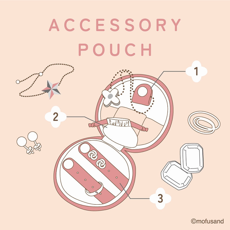 mofusand Accessory Pouch Race x Embroidery PK