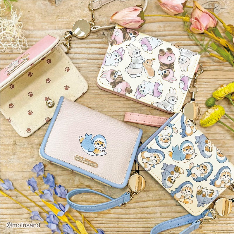 mofusand オープンパスケース(うさぎ ちらし)