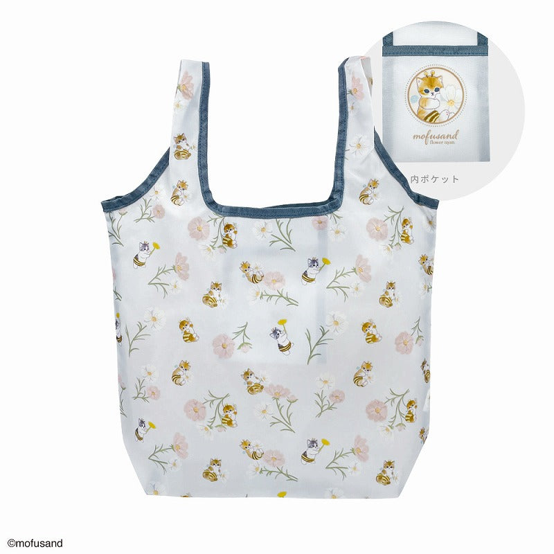 mofusand エコバッグ フラワー BL
