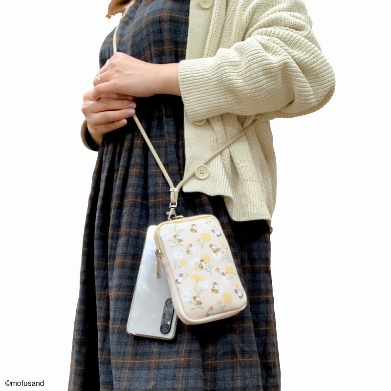 mofusand Fontab & Shoulder Pouch Flower YE