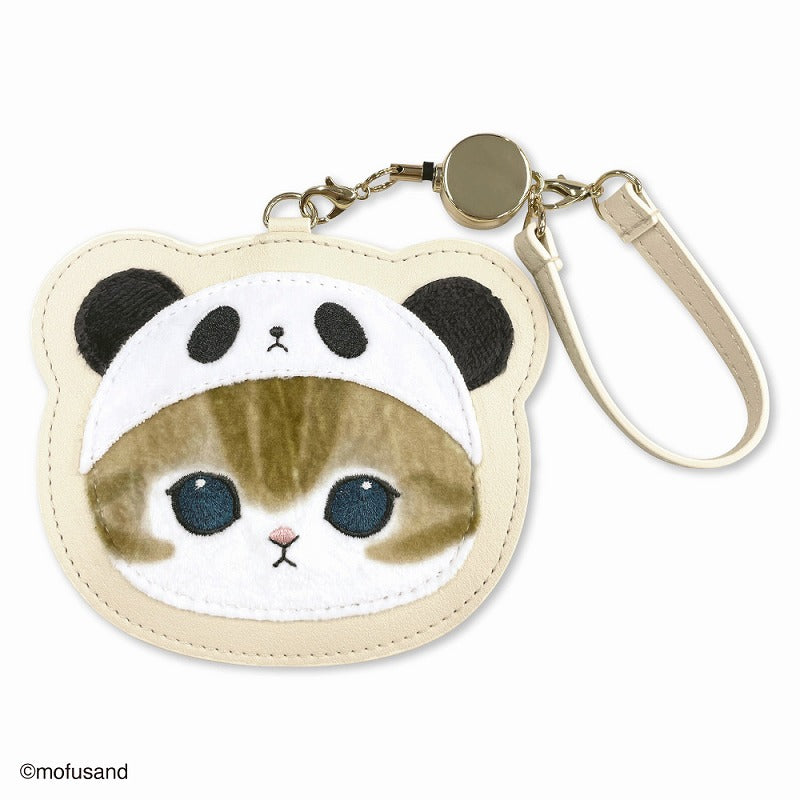 mofusand Die -cut pass case softly (Panda)