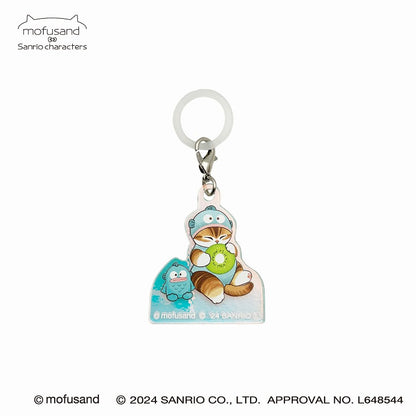 mofusand× Sanrio Characters Hologram Musashi Charm (Hangyo Don)