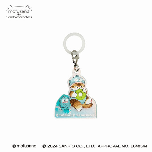 mofusand× Sanrio Characters Hologram Musashi Charm (Hangyo Don)