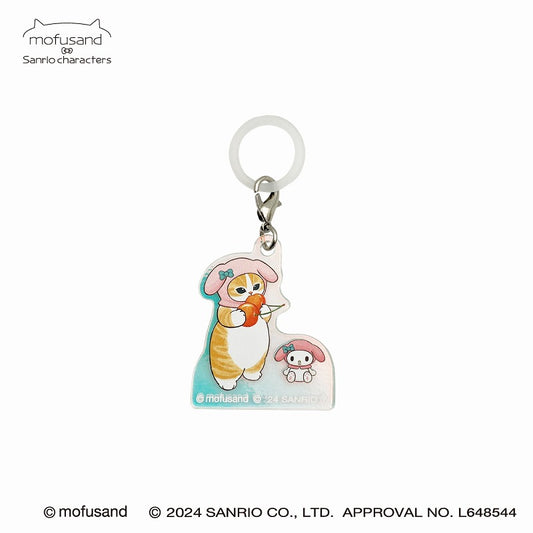 mofusand× Sanrio Characters Hologram Musashi Charm (My Melody)