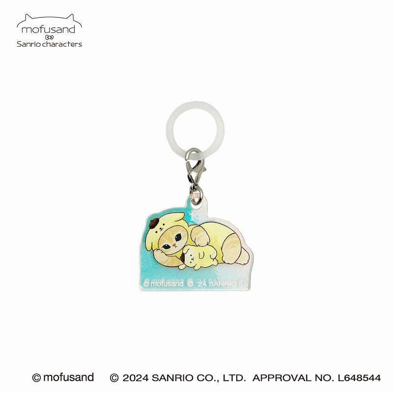 mofusand× Sanrio Characters Hologram Megushi Charm (Pompompurin)