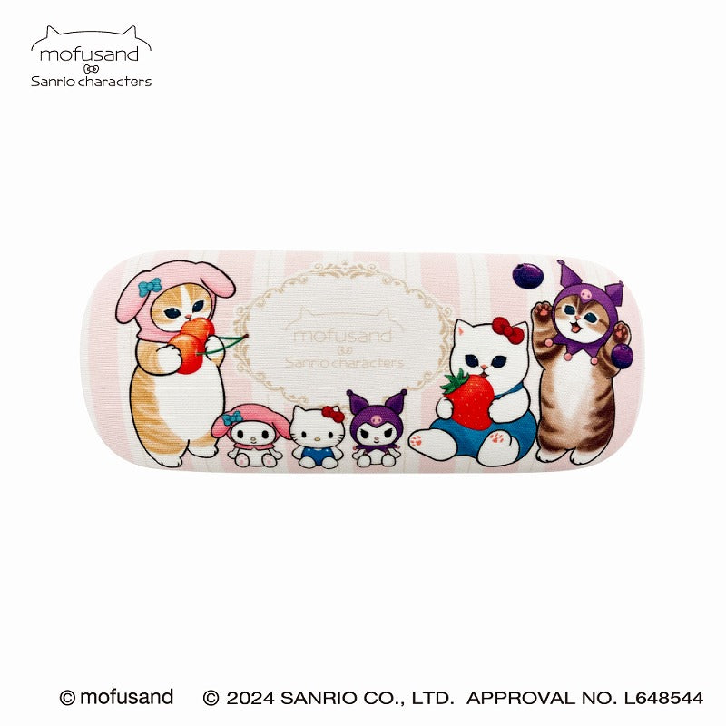 mofusand×サンリオキャラクターズ メガネケース(ピンク)