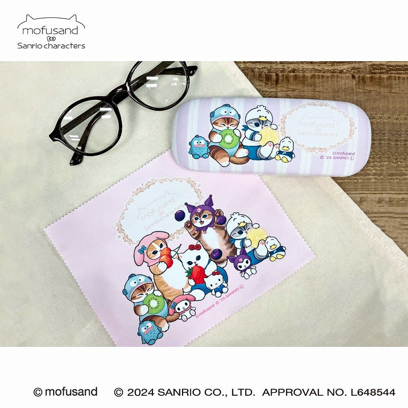 mofusand×サンリオキャラクターズ メガネケース(ピンク)