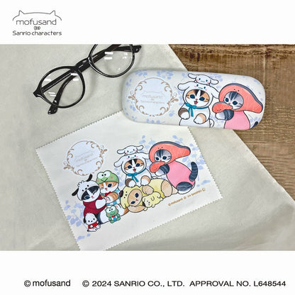 mofusand× Sanrio Characters Glasses Case (Yellow)