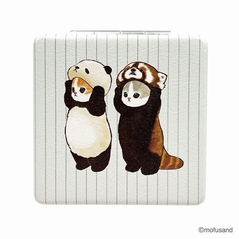 mofusand Square mirror (panda)