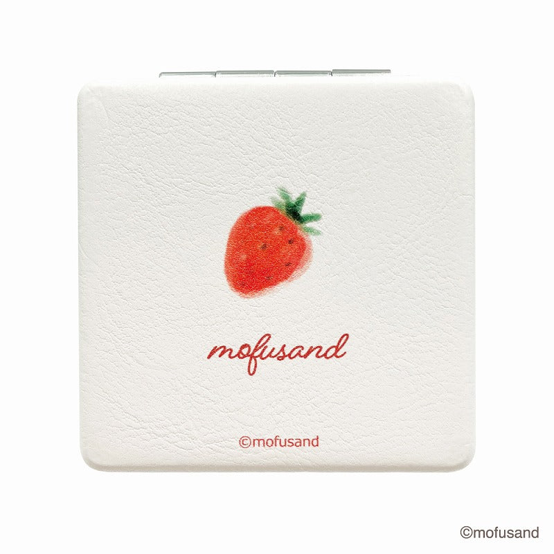 mofusand Square mirror (strawberry)