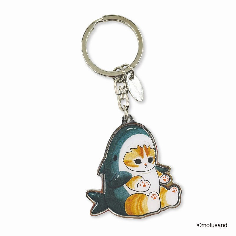 mofusand Key chain with PVC case (shark Nyan)