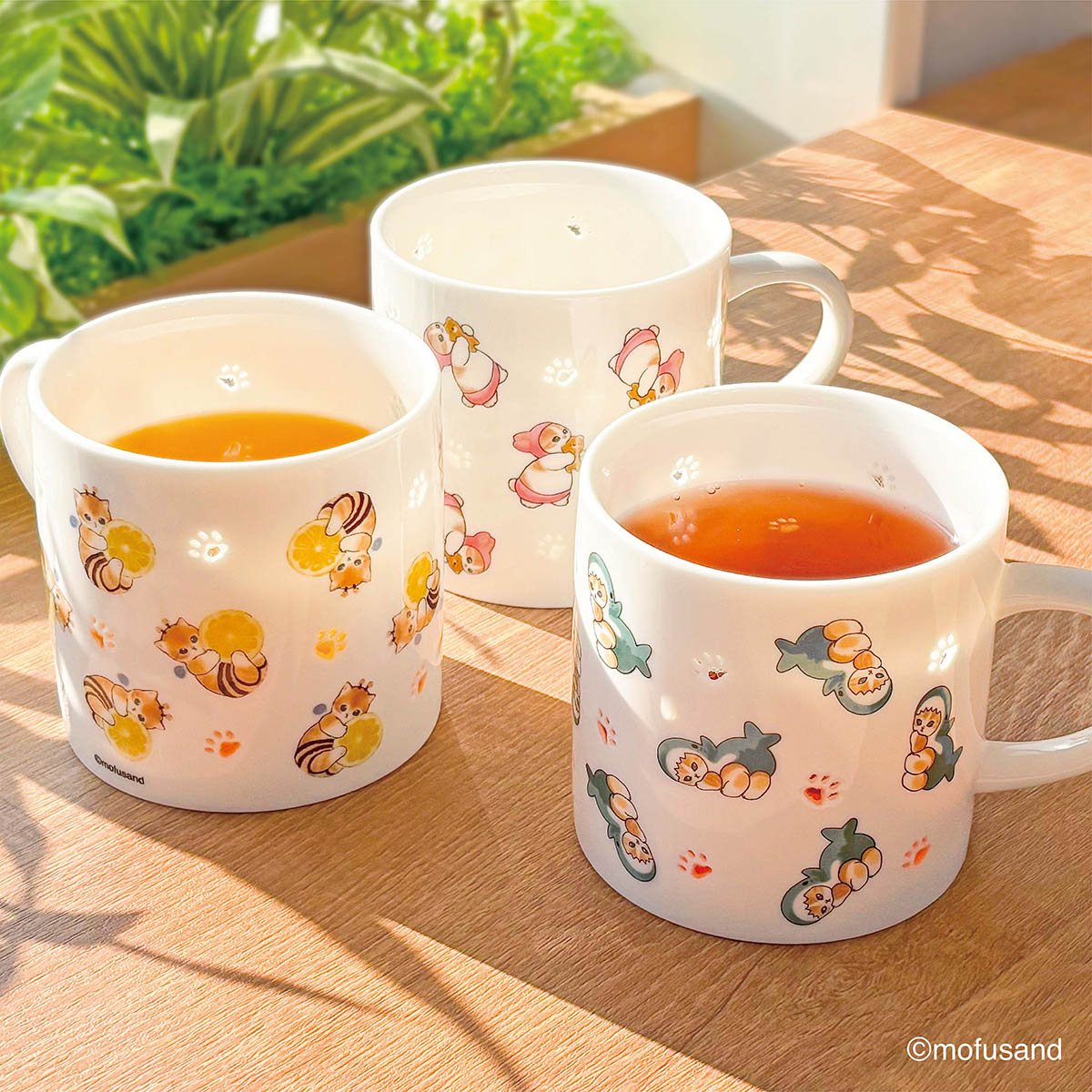 mofusand Translucent Mug (Rabbit Meow)