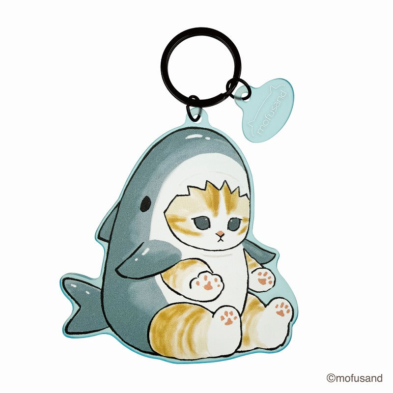 mofusand Mat dyed key chain (Shark Cat)