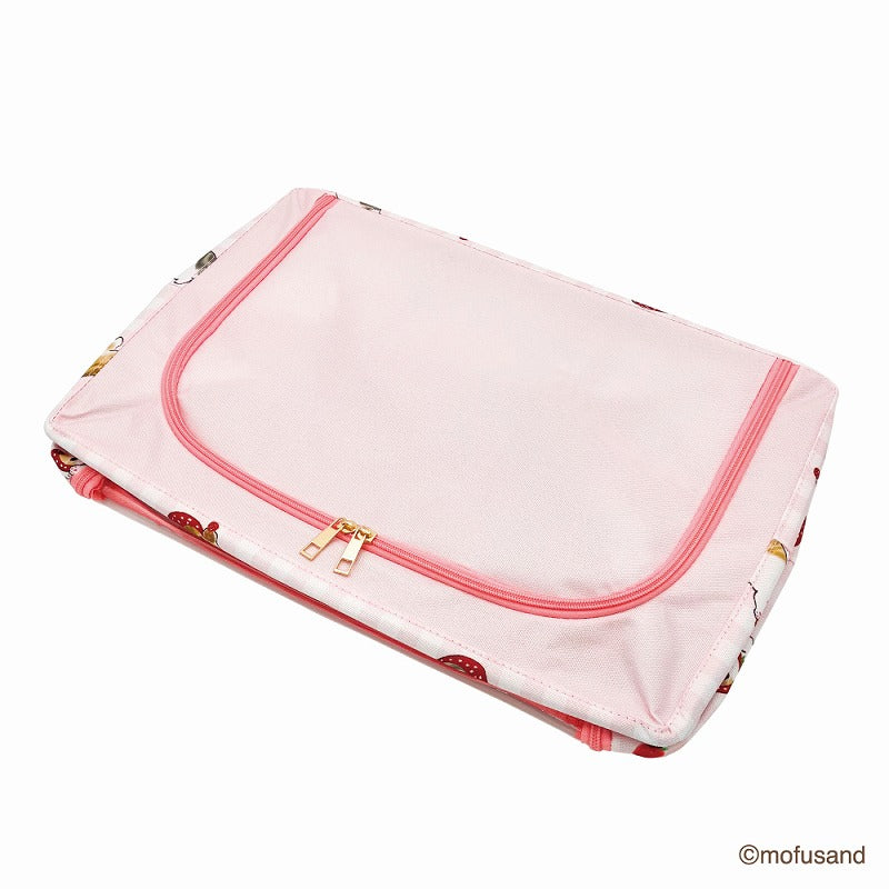 mofusand Folding storage BOX large (strawberry Nyan)