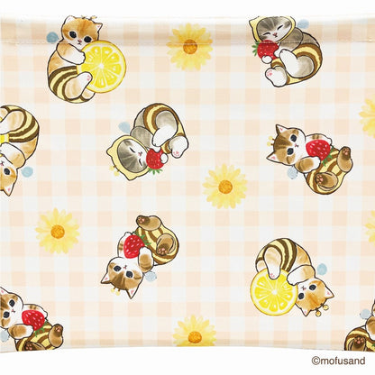 mofusand Folding storage BOX Large (Bee Meow)