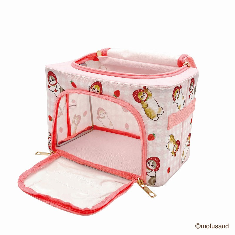 mofusand Folding storage BOX small (strawberry Nyan)