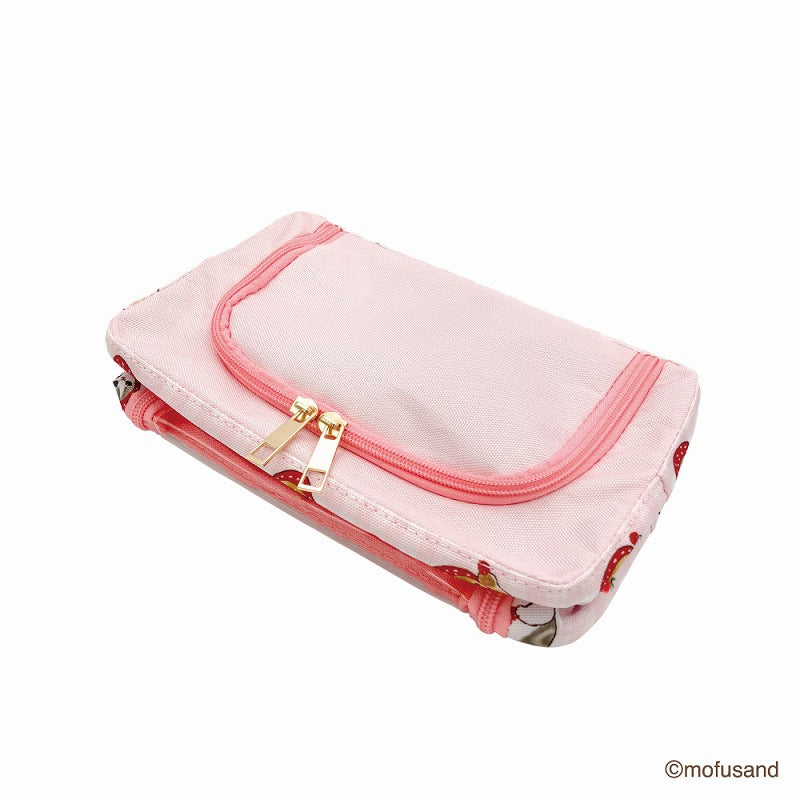 mofusand Folding storage BOX small (strawberry Nyan)