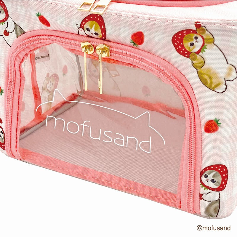 mofusand Folding storage BOX small (strawberry Nyan)