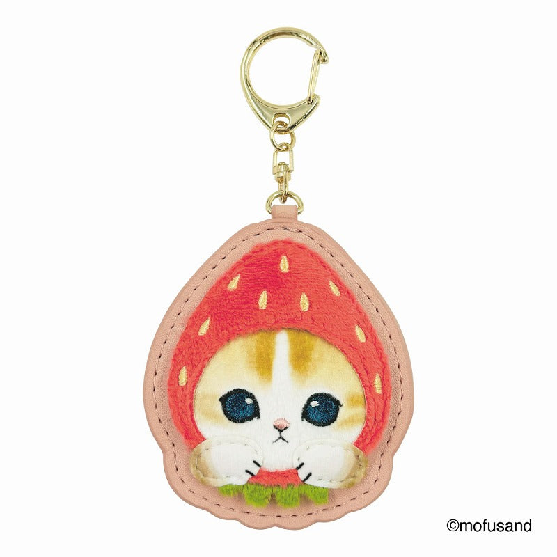 mofusand ふわもこワッペンキーホルダー(いちごにゃん) | mofusand
