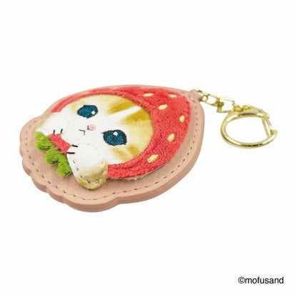 mofusand Fluffy Moko Emperor Holder (Strawberry Nyan)
