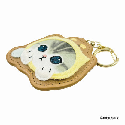 mofusand ふわもこワッペンキーホルダー(はちにゃん)