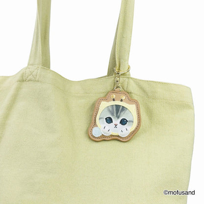 mofusand ふわもこワッペンキーホルダー(はちにゃん)