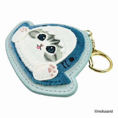 mofusand ふわもこワッペンキーホルダー(サメにゃん・がおー)