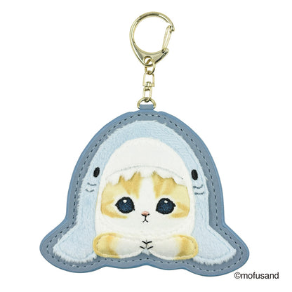 mofusand ふわもこワッペンキーホルダー(サメにゃん・もじもじ)