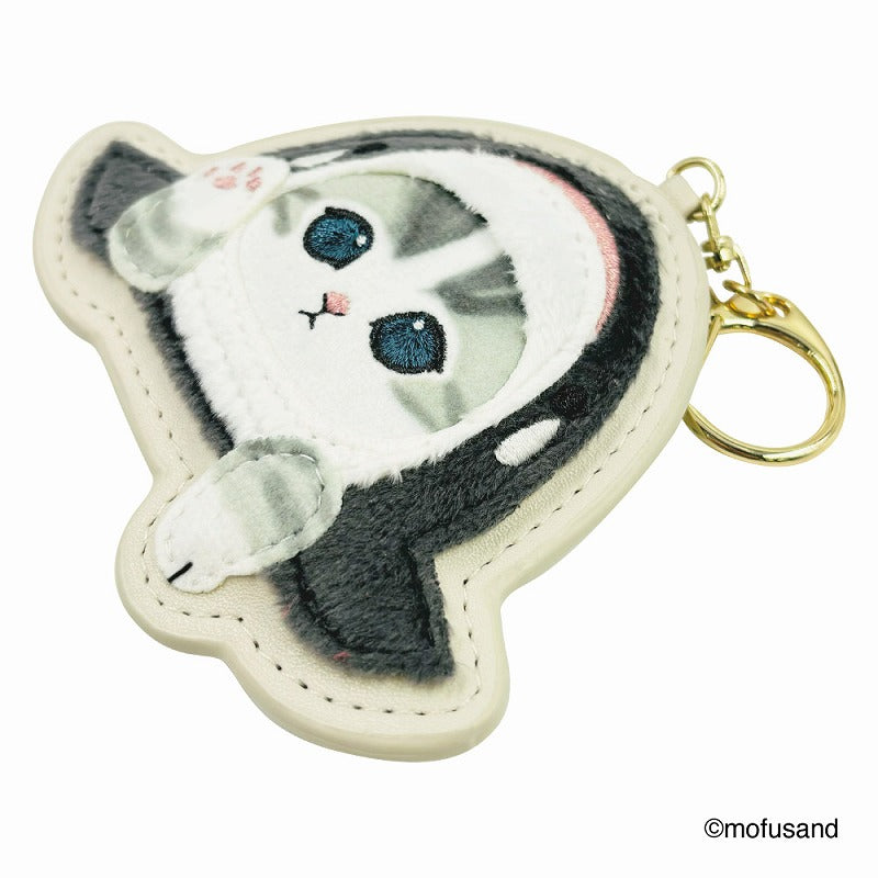 mofusand ふわもこワッペンキーホルダー(シャチにゃん)