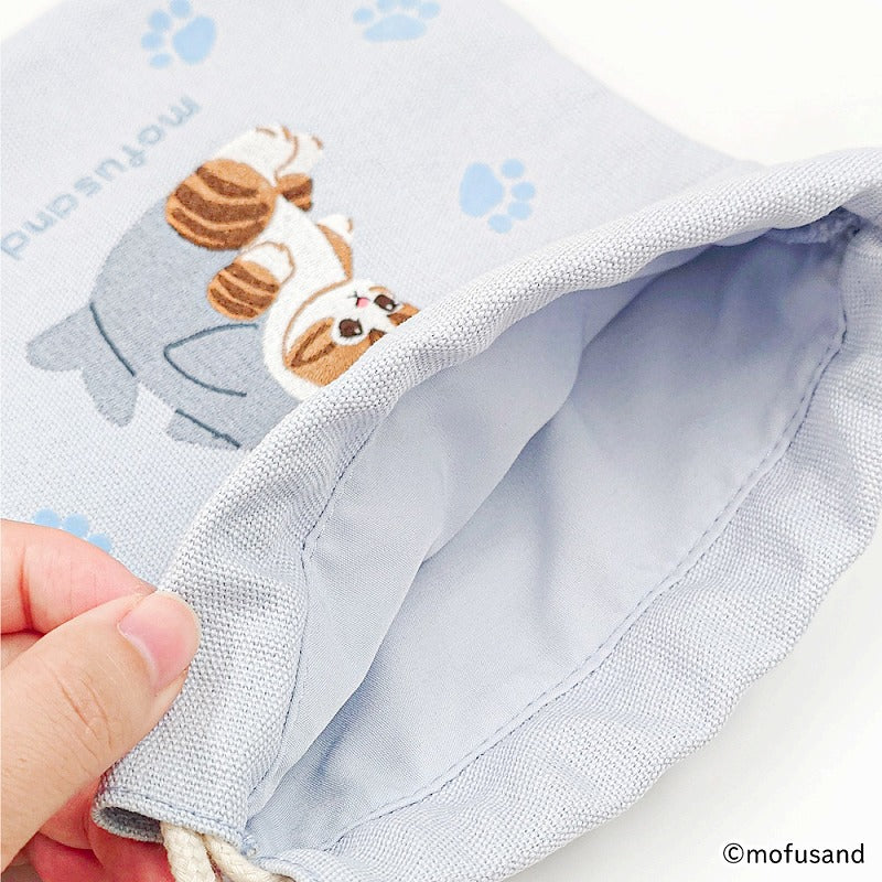 mofusand 드로 스트링 플록 (drawstring flocky) (상어냥)