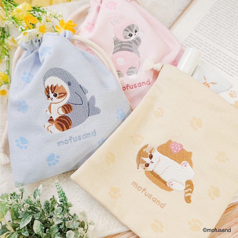 mofusand 드로 스트링 플록 (drawstring flocky) (상어냥)