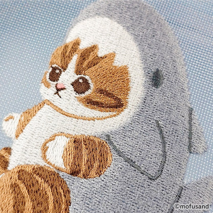 mofusand 원 동전 케이스 플록 (Circle Coin Case Flocky) (상어냥)