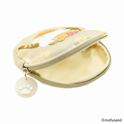 mofusand Circle Coin Case Case Flocky（Nyanko Sweets）