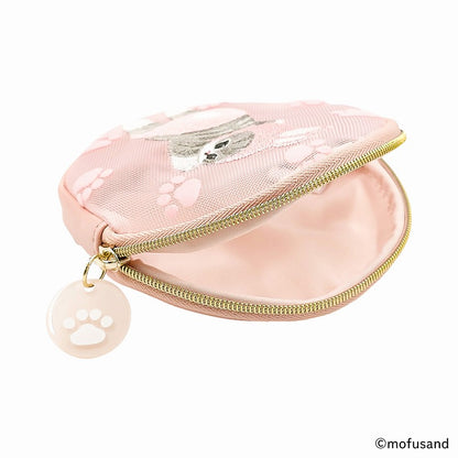 mofusand Circle coin case flocky (Rabbit Meow)