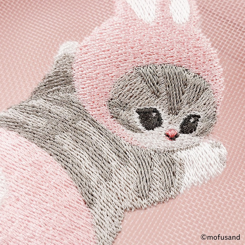 mofusand Circle coin case flocky (Rabbit Meow)