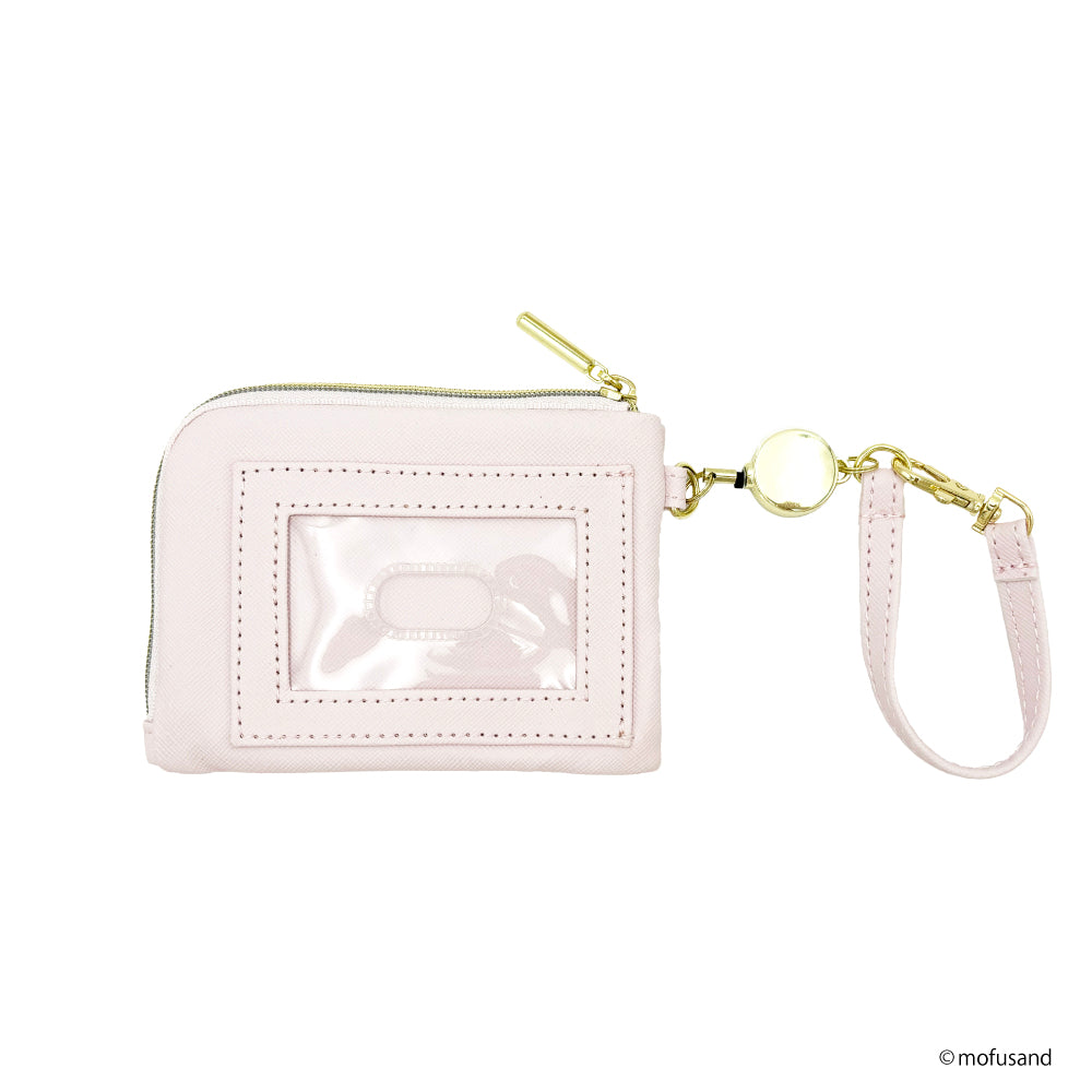 mofusand Coin case with pass (sweets blossom pink)