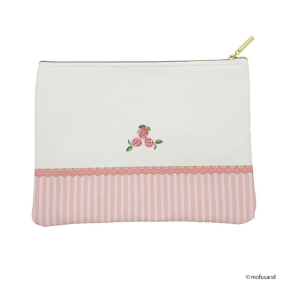 mofusand 평평한 파우치 (Sweets Blossom 아이보리)