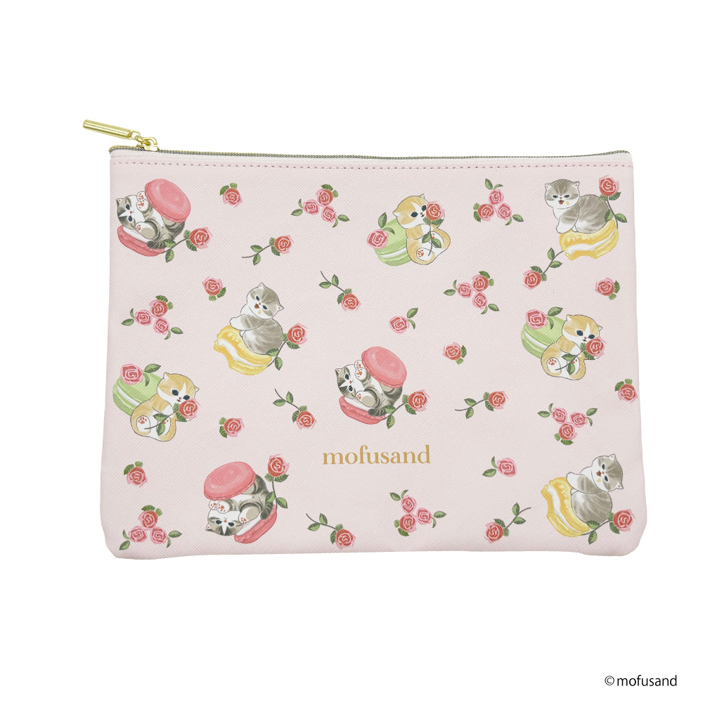 mofusand Flat pouch (sweets blossom pink)