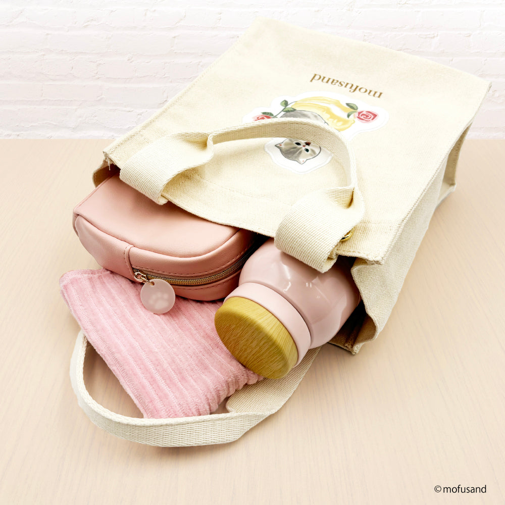 mofusand 사각형 토트 백 (과자 꽃)