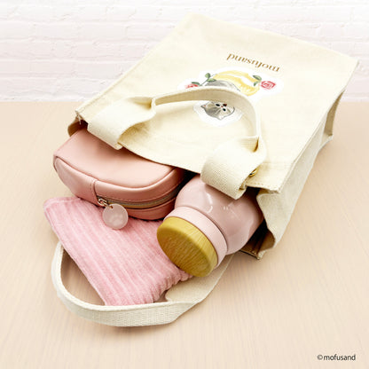 mofusand 사각형 토트 백 (과자 꽃)