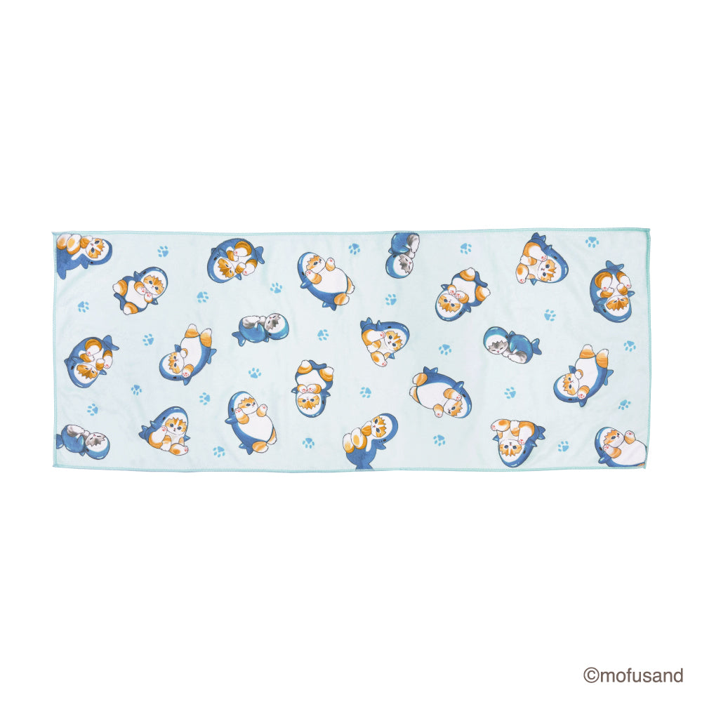 mofusand Quick-Dry Face Towel (Shark Meow)