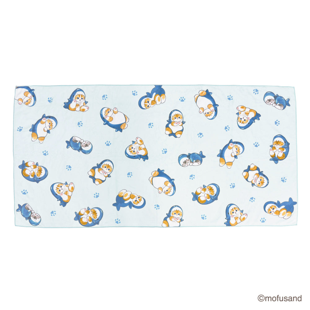 mofusand Quick-Dry Bath Towel (Shark Meow)