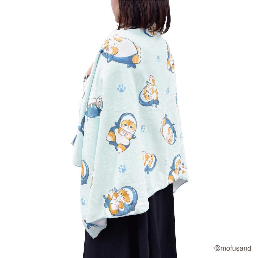 mofusand Quick-Dry Bath Towel (Shark Meow)