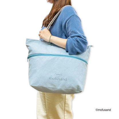 mofusand Expandable Tote Bag L (Blue)