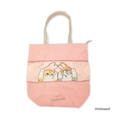 mofusand Expandable Tote Bag L (Pink)