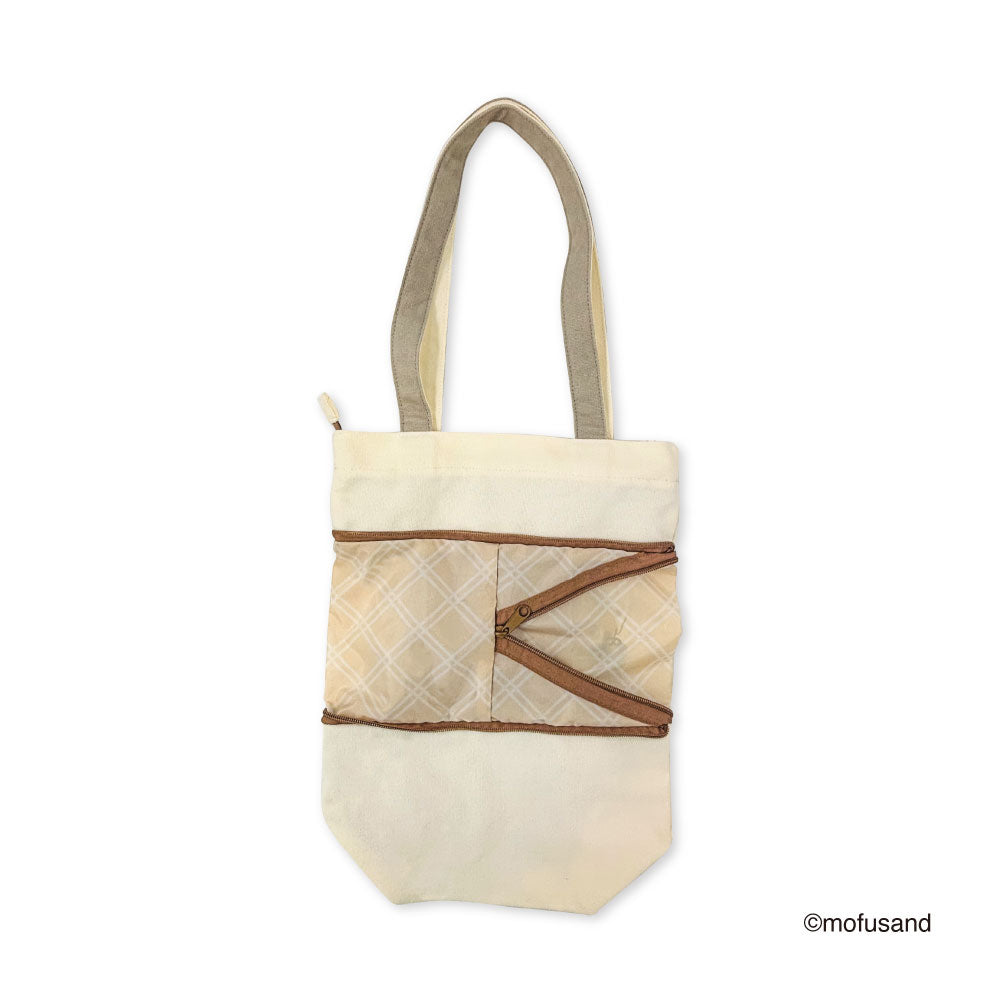 mofusand のびるトートバッグ S(ベージュ)